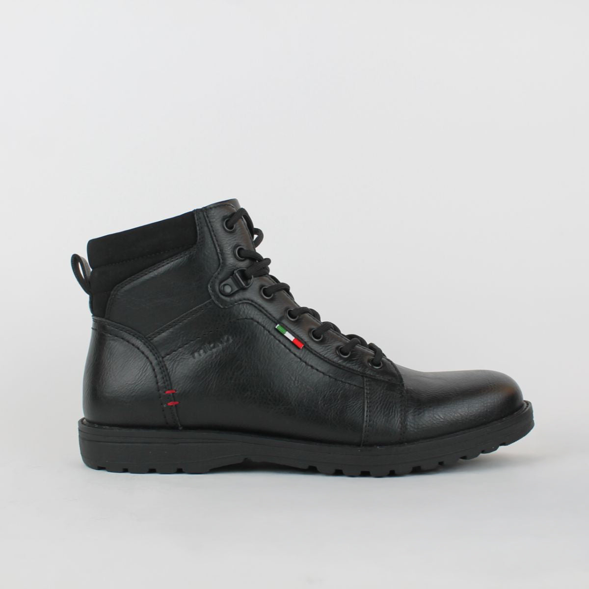 VELASCO MENS BIKER BOOTS-BLACK