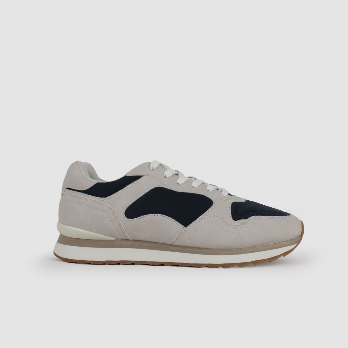 SAMAT UNISEX SUSTAINABLE LACEUP SNEAKERS-BEIGE