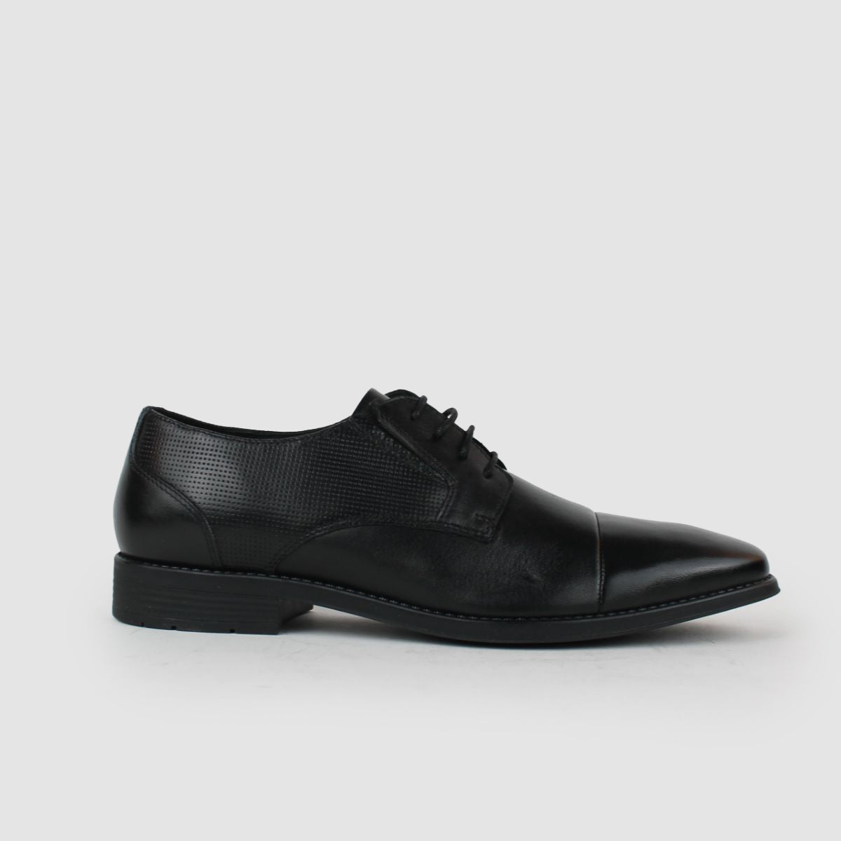 ONI MENS LEATHER FORMAL LACEUP SHOES-BLACK