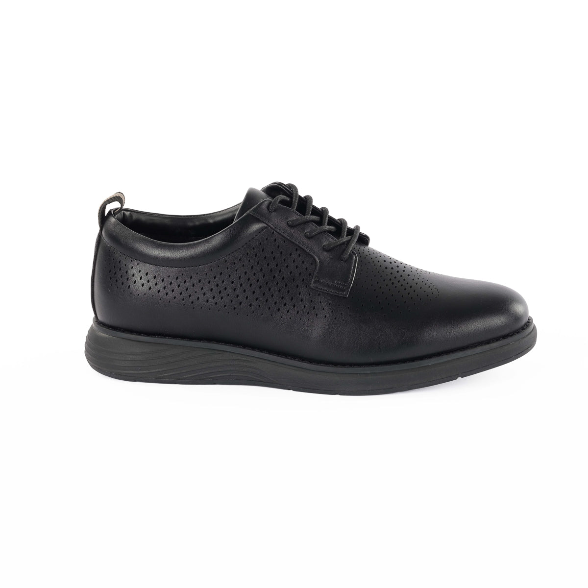 BERNARDI MENS LACEUP CASUAL SHOES-BLACK