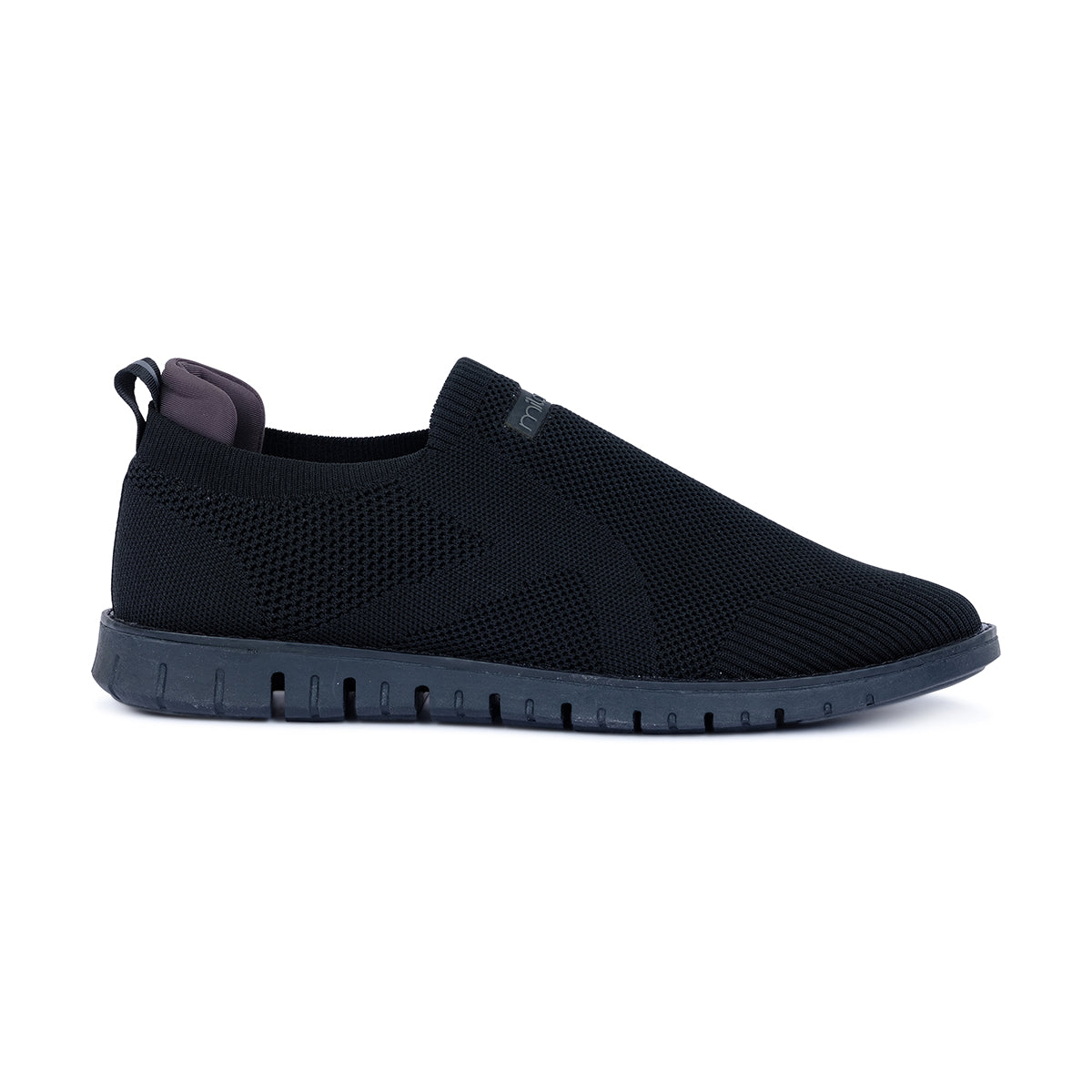 BARKLEY MENS SLIPON SNEAKERS-BLACK