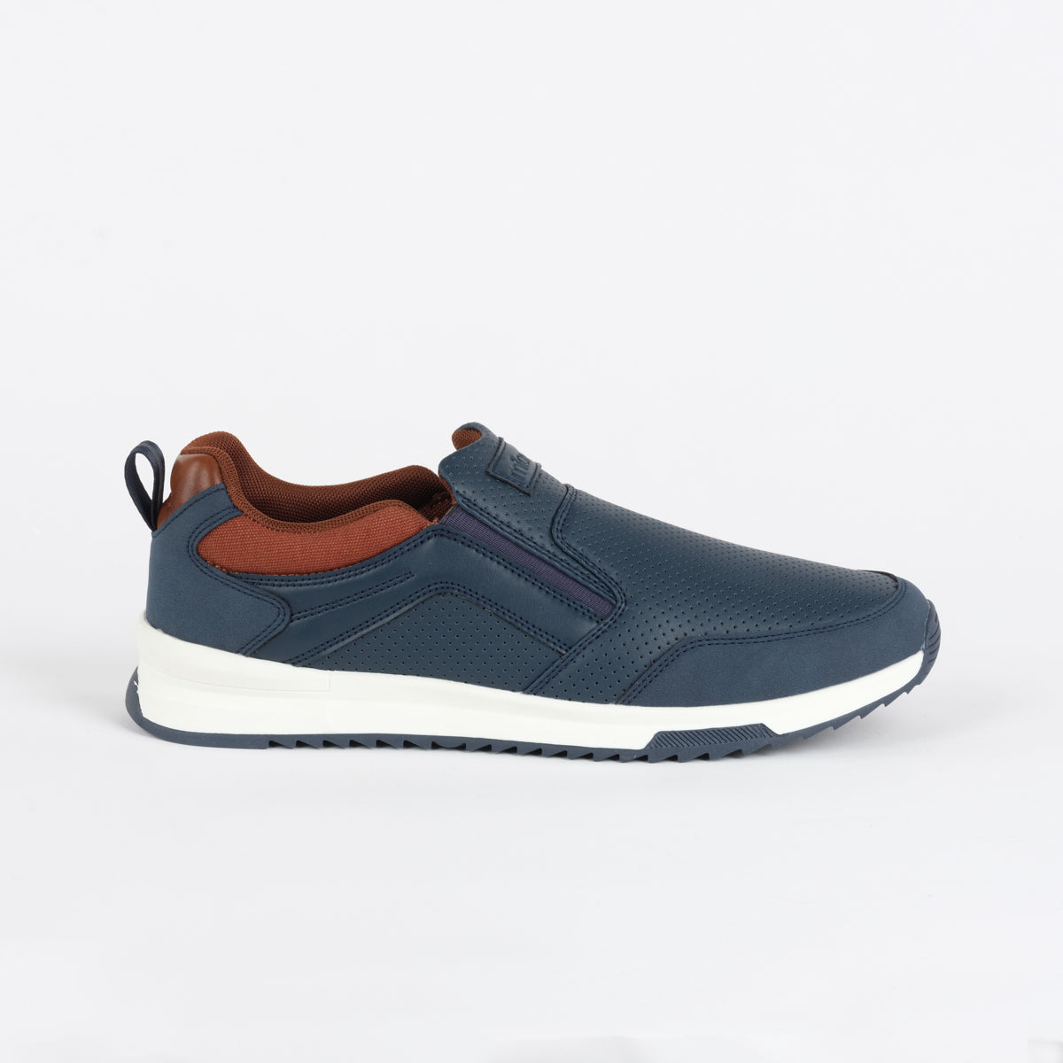 DEUCE MENS SLIPON SNEAKERS-NAVY