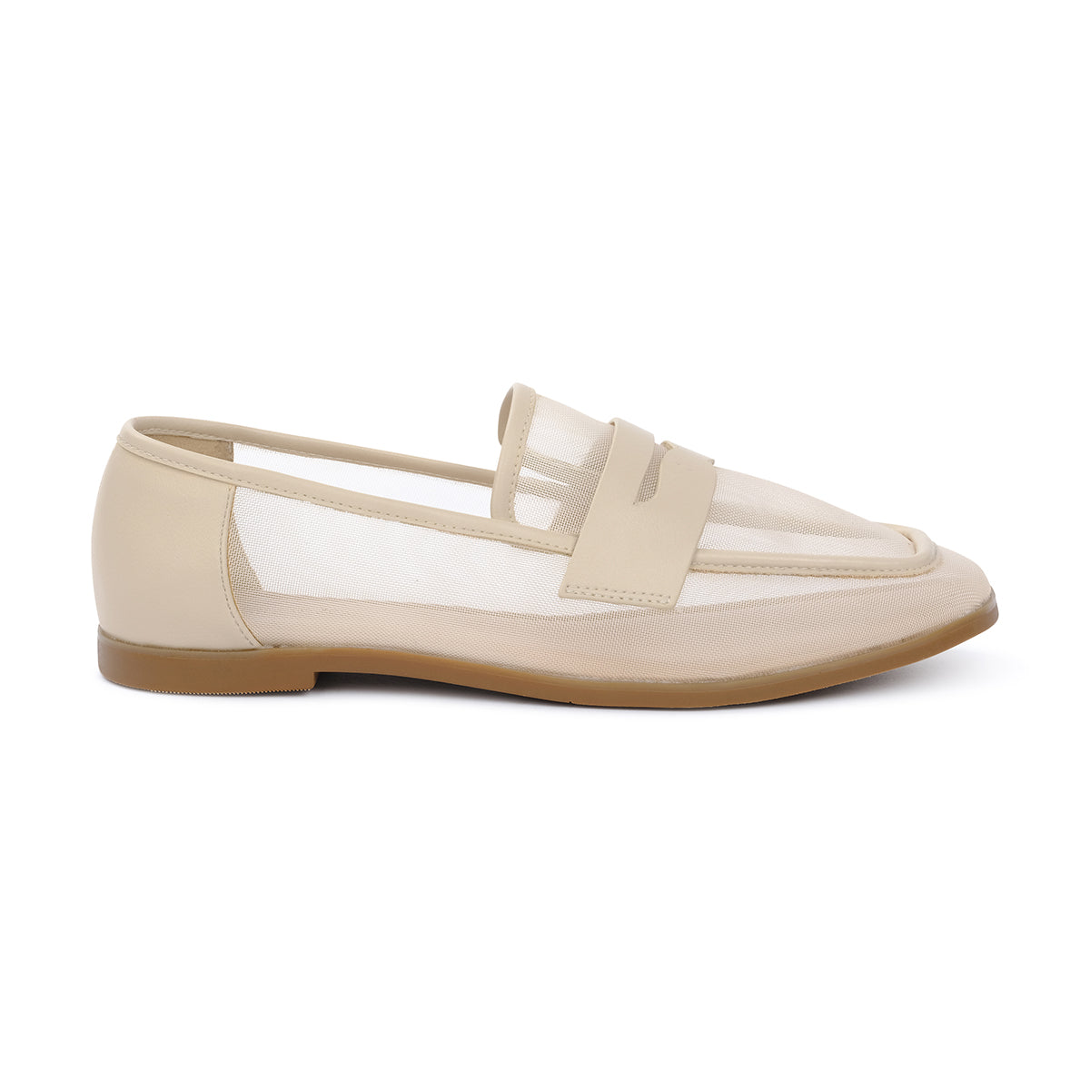 MOKO LOAFERS FLATS-NUDE/TOBACCO