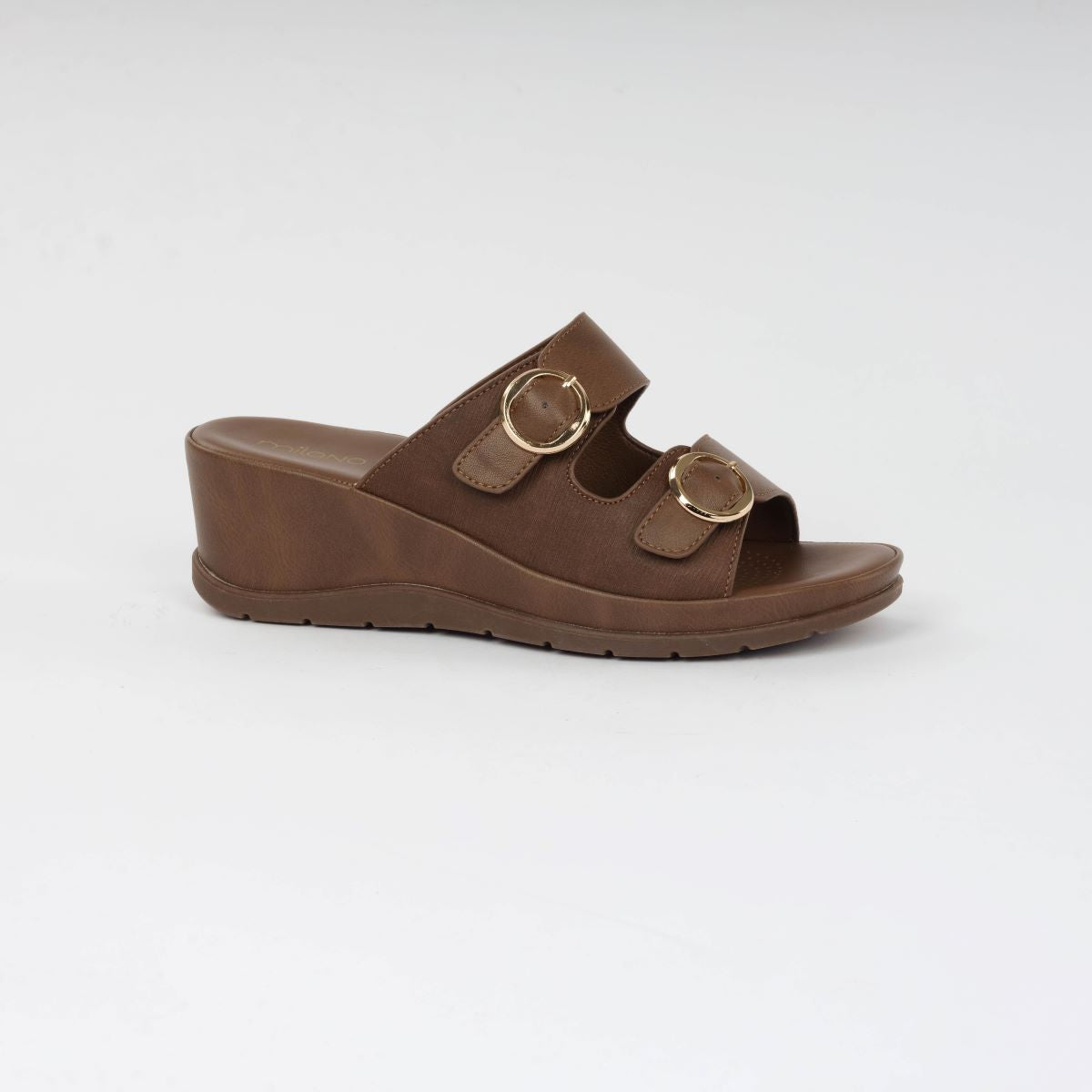 MADELYN-SLIDES-DARK BROWN