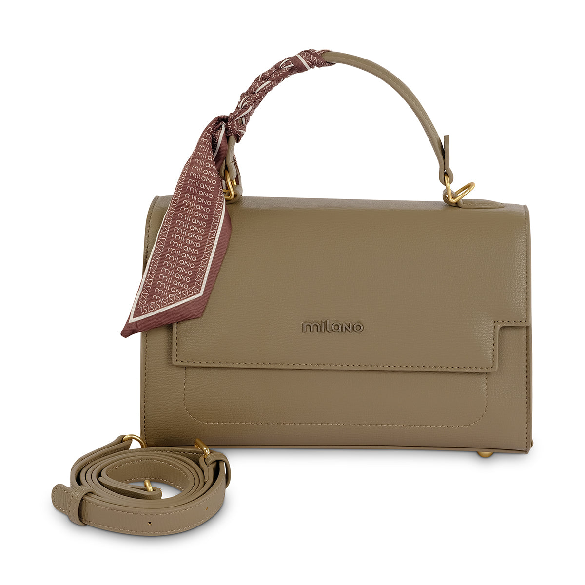 LYN SATCHEL- Taupe