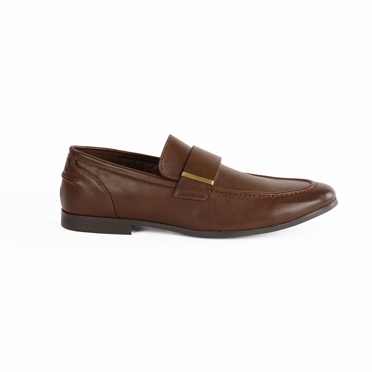 RICKY MENS FORMAL SLIPON SHOES-BROWN