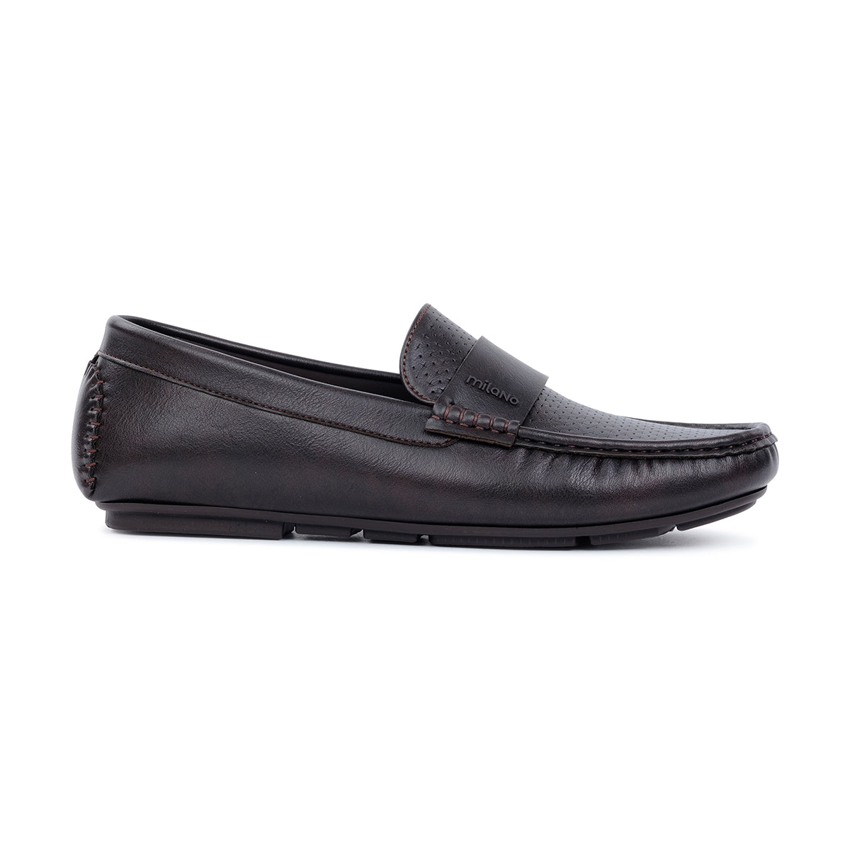 KIBBLER MENS MOCCASINS-DARK BROWN
