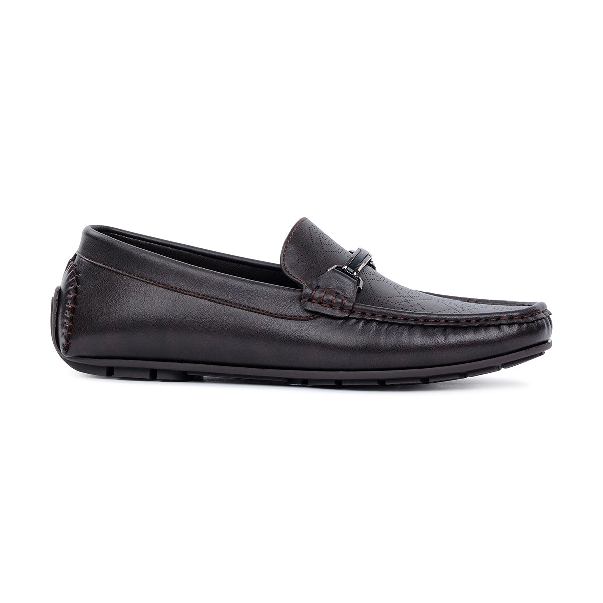 CONROY MENS MOCCASINS-DARK BROWN