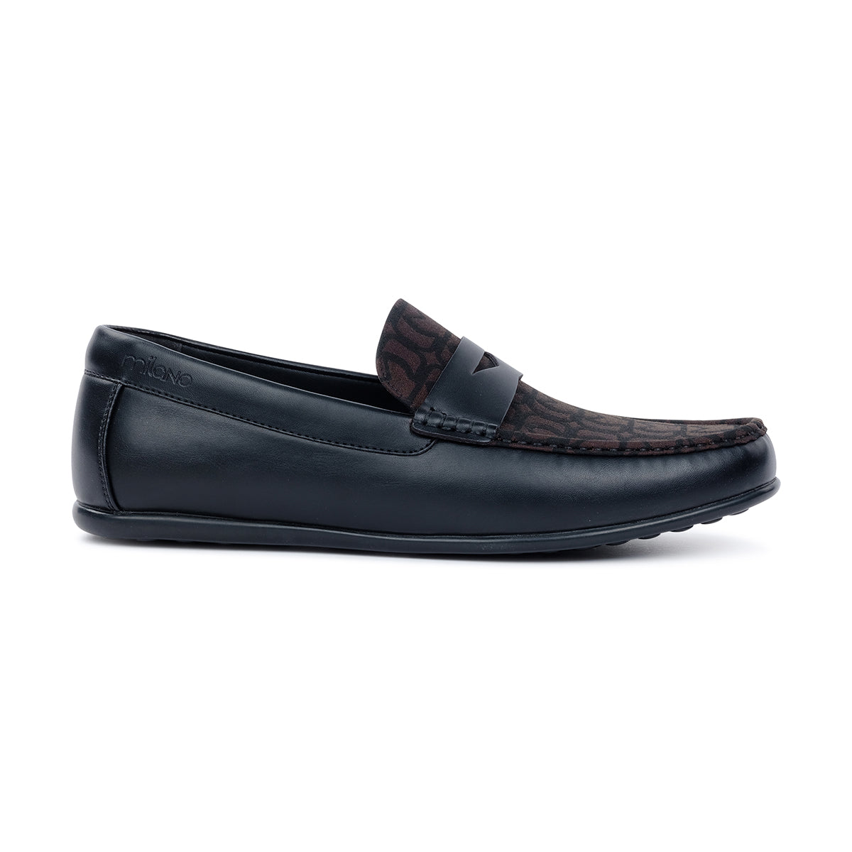ALDRIN MENS MONOGRAM MOCCAINS-BLACK