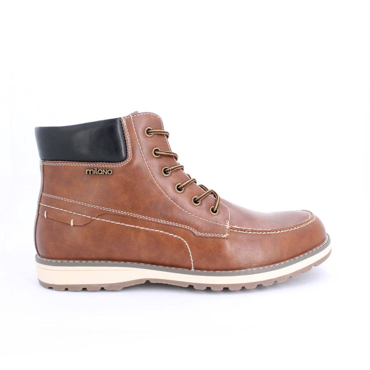 VETTEL MENS BIKER BOOTS-TAN