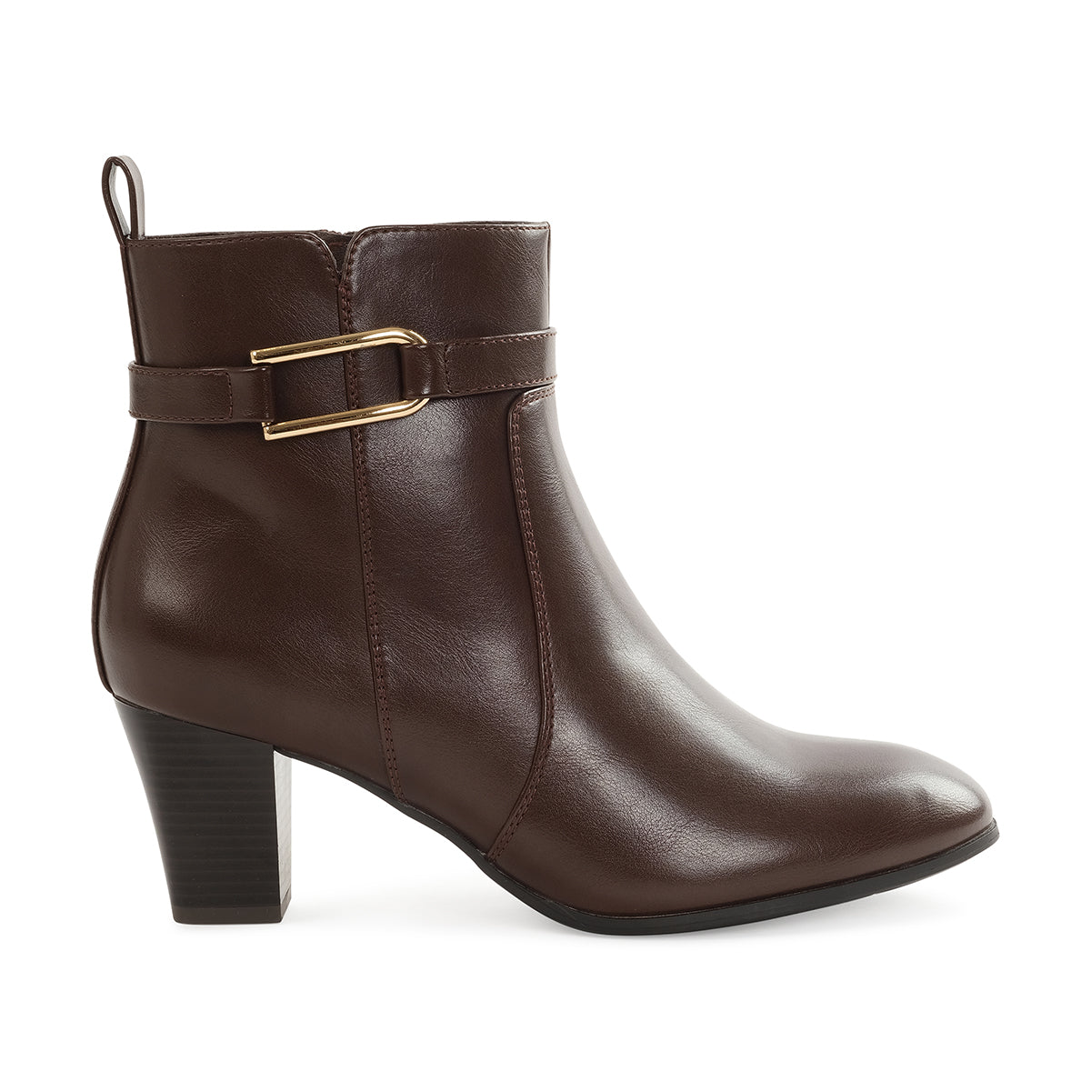 NOVO LADIES ANKLE BOOTS - BROWN