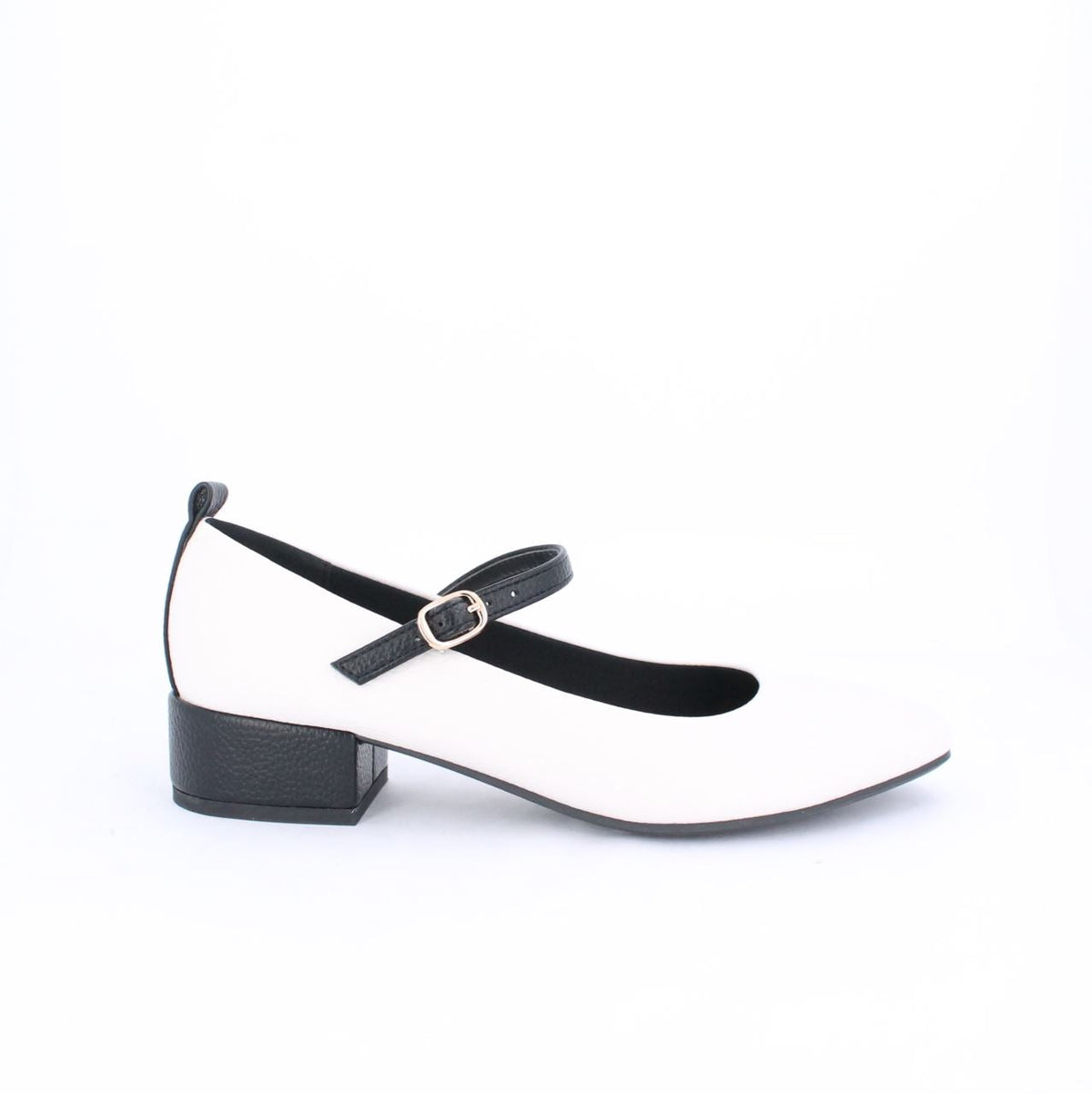 DENLI-Mary Jane--Heels-WHITE