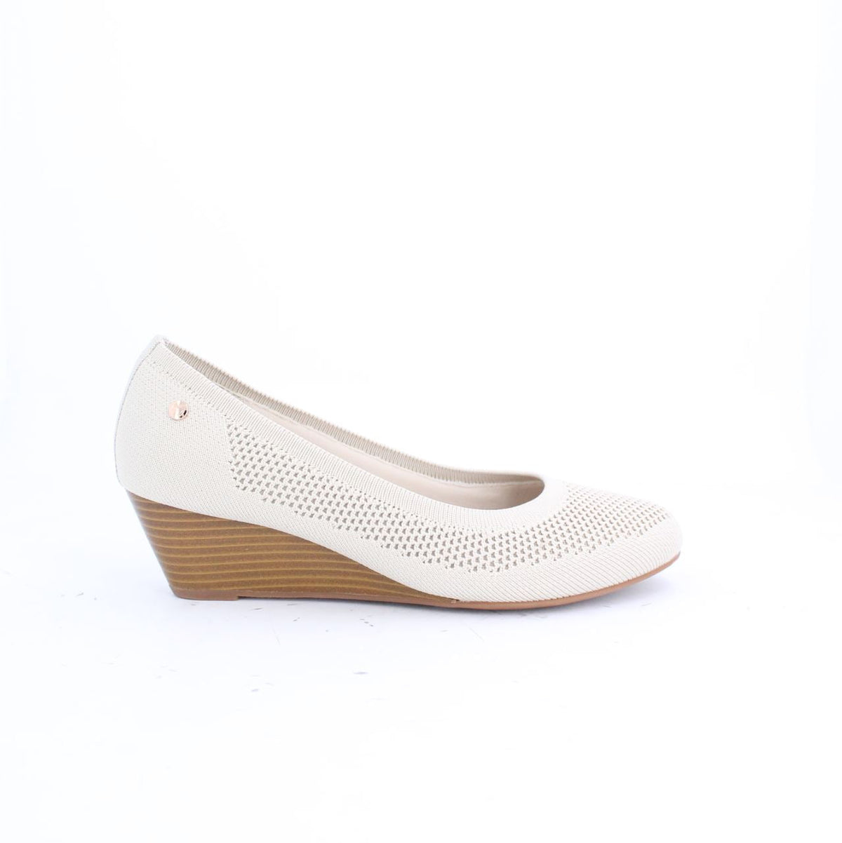 DALIA PUMP WEDGES-BEIGE