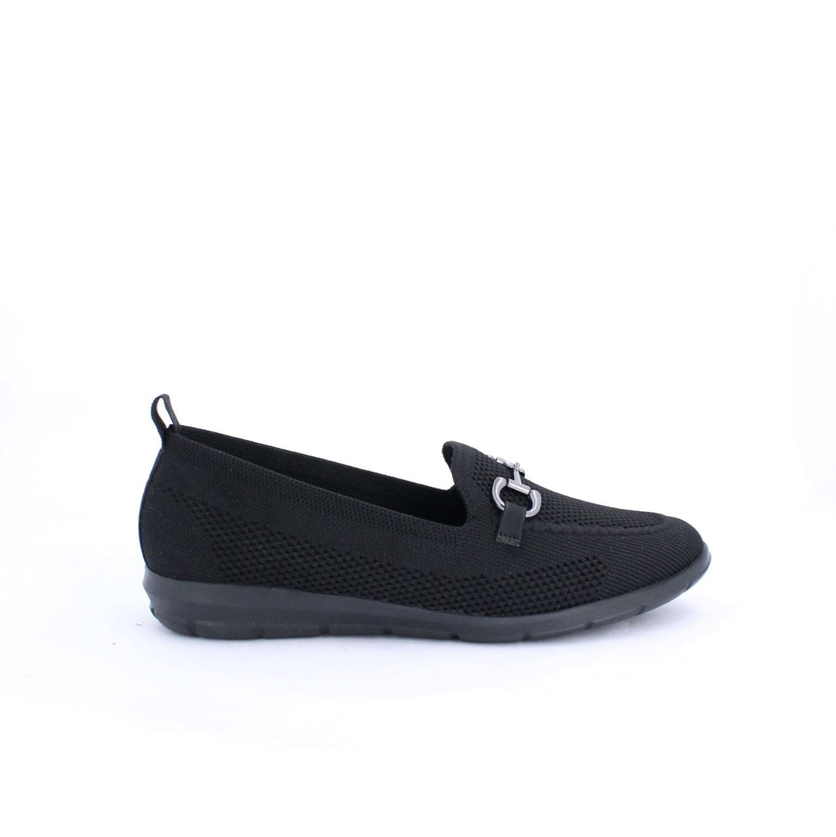 DANIA KNIT MOCCASINS - KBLACK