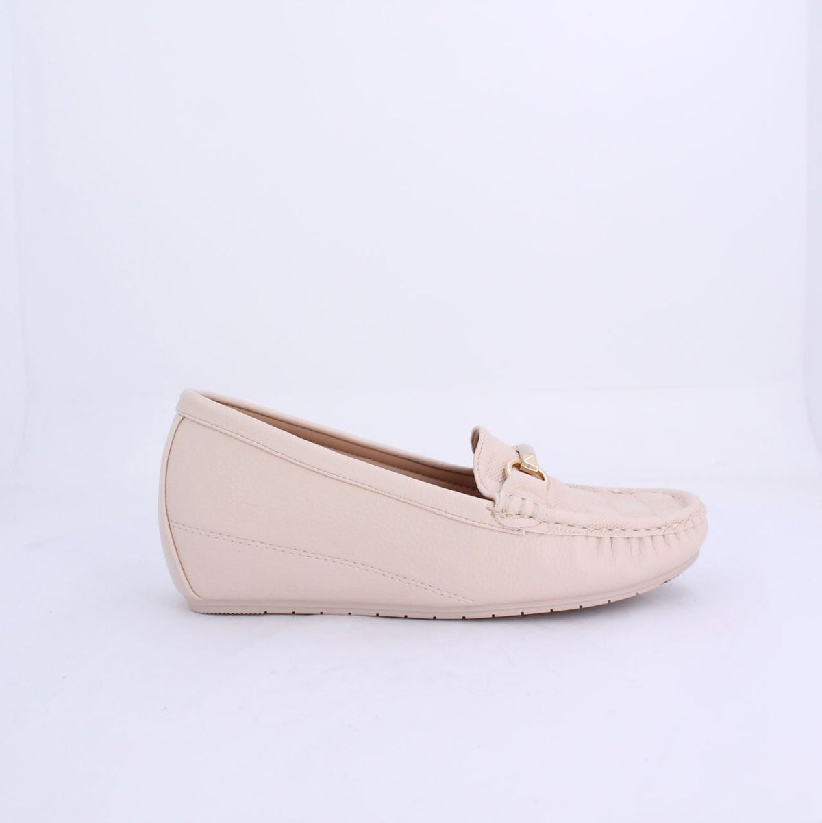 MYRA WEDGE MOCCASINS - OFFWHITE