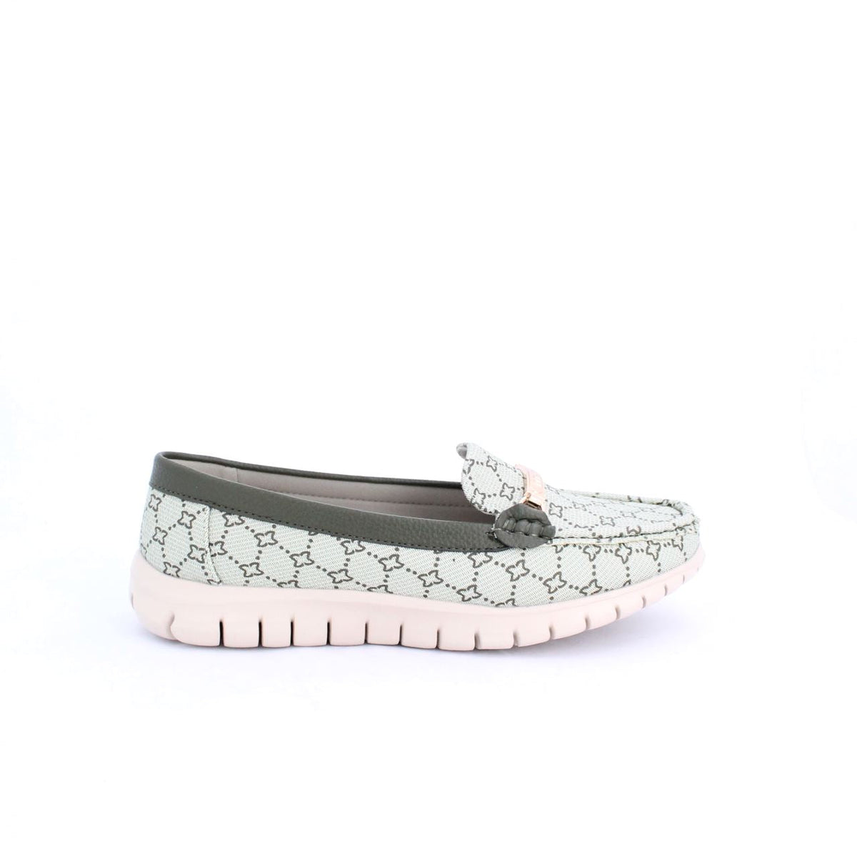 ARELLA MOCCASINS  FLAT - KHAKI