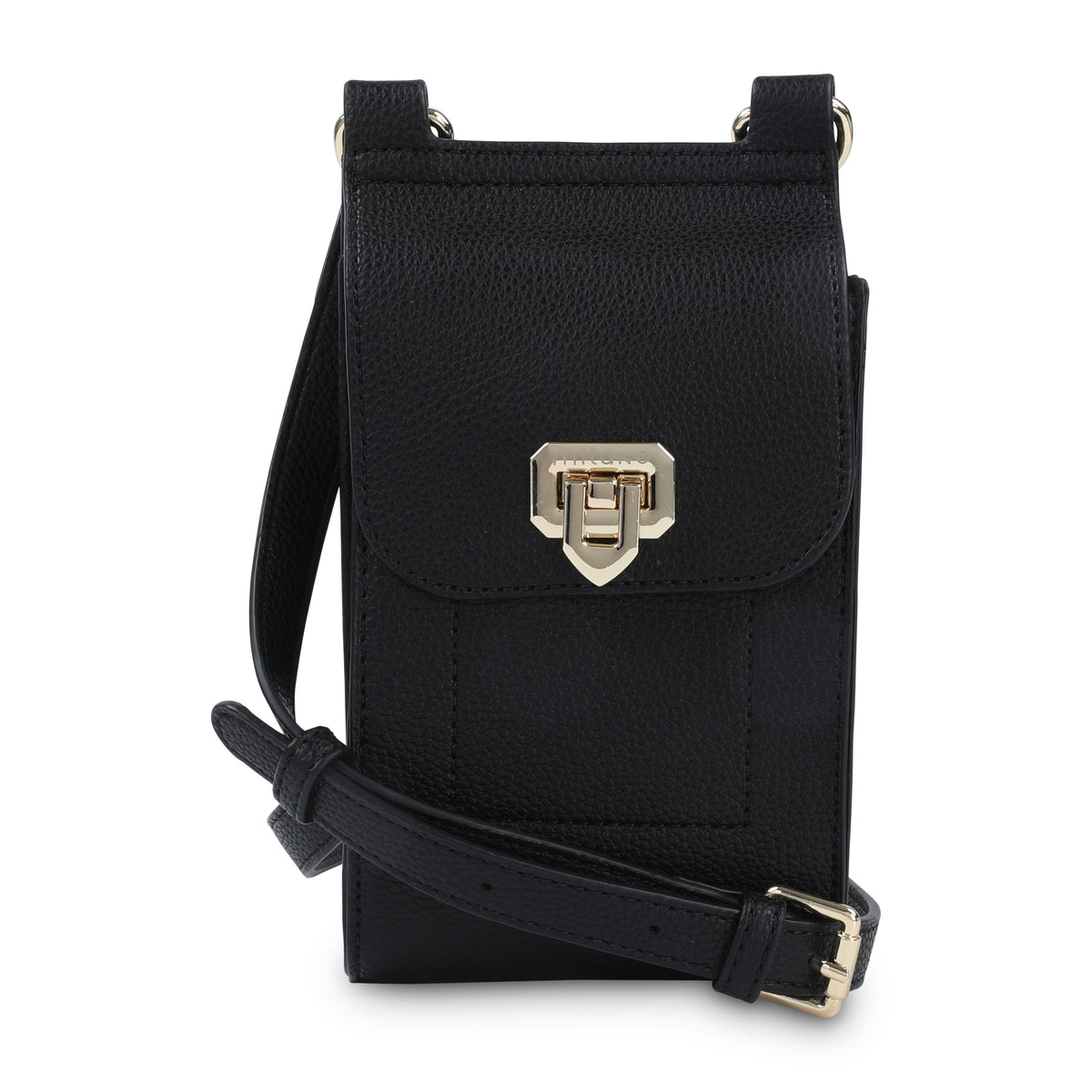 NATALIA PHONE POUCH- BLACK