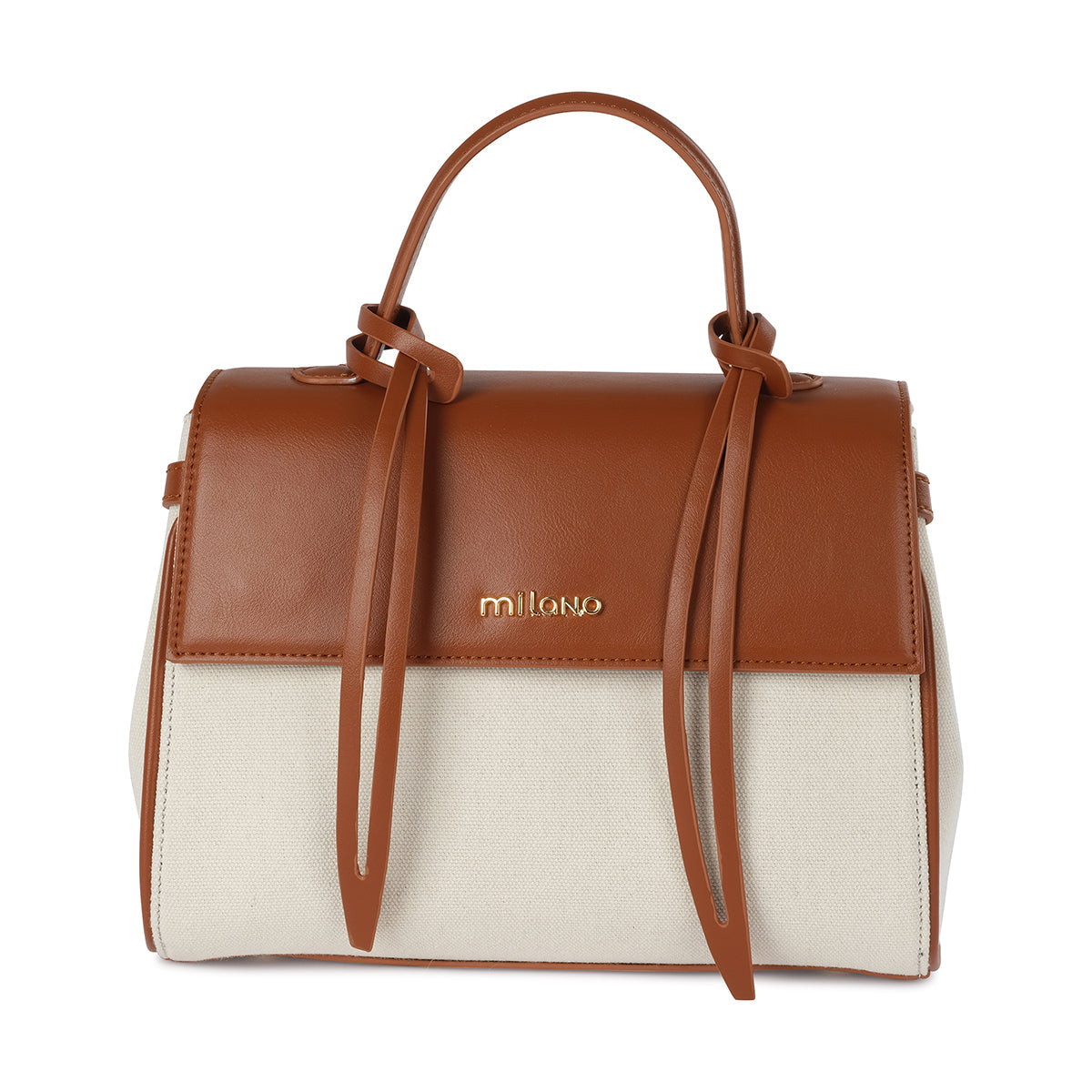 CALIE SATCHEL- Beige/Natural