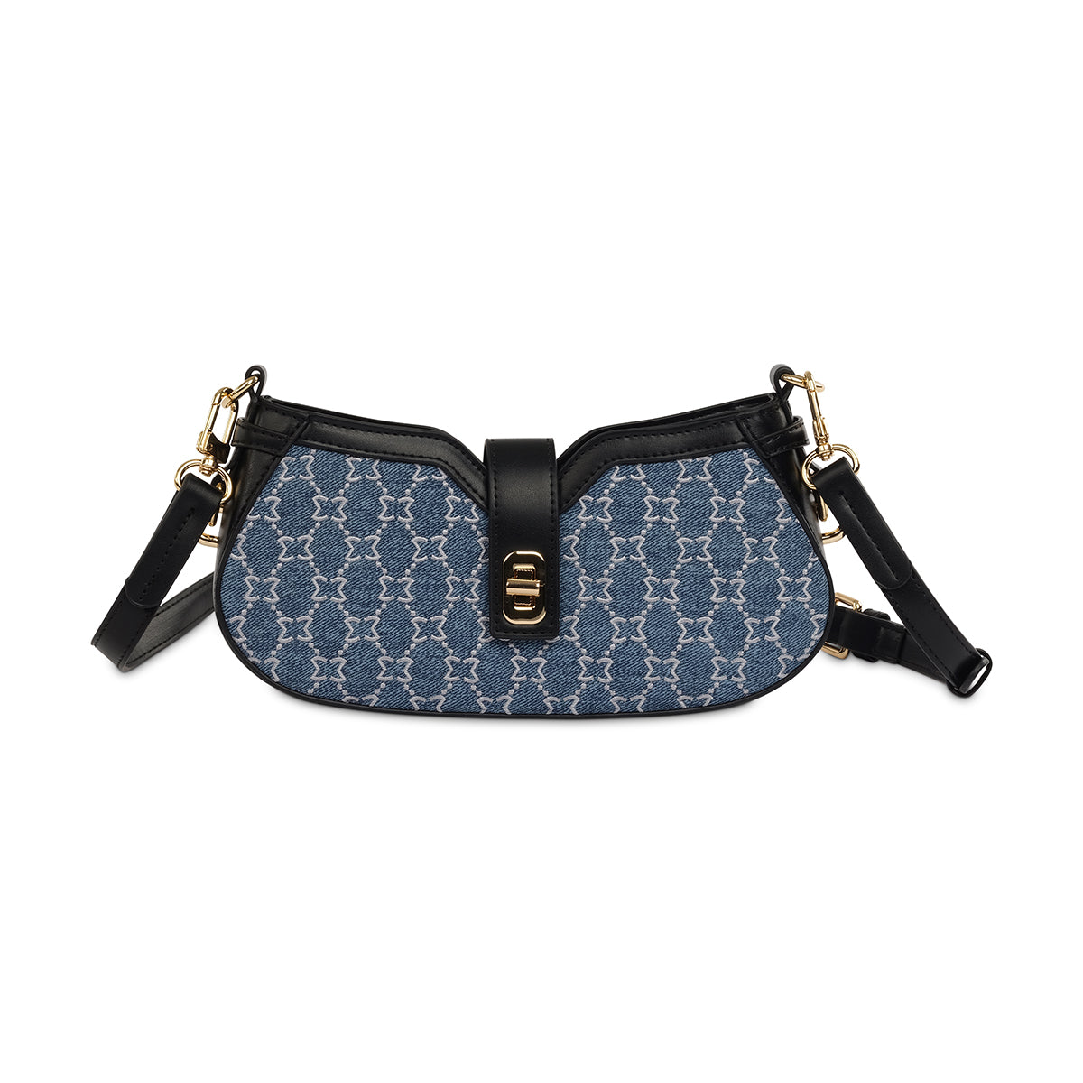 ALINA BAGUETTE BAG- Navy