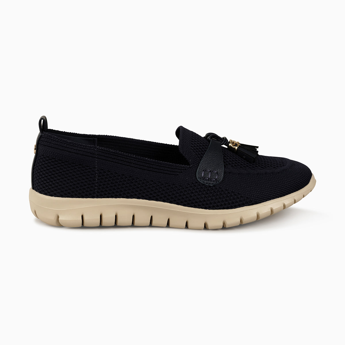 ARELLA KNIT-Moccasins-NAVY